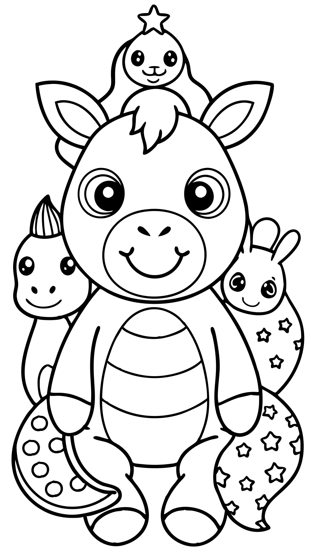 coloriages des animaux en peluche